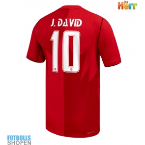 Billiga Kanada Jonathan David #10 Hemmatröja VM 2026 Kortärmad